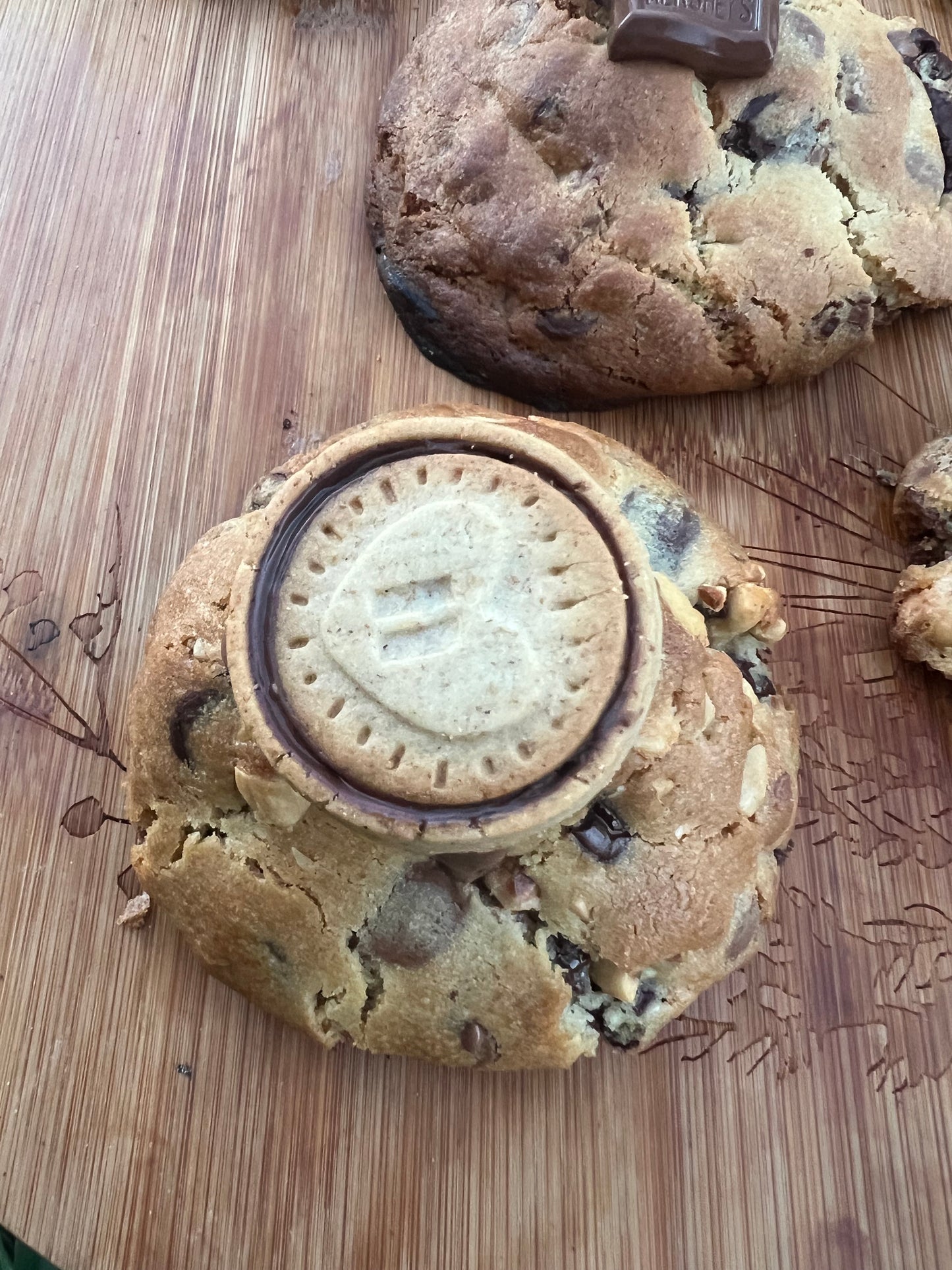 Galletas de chispas de chocolate y avellanas