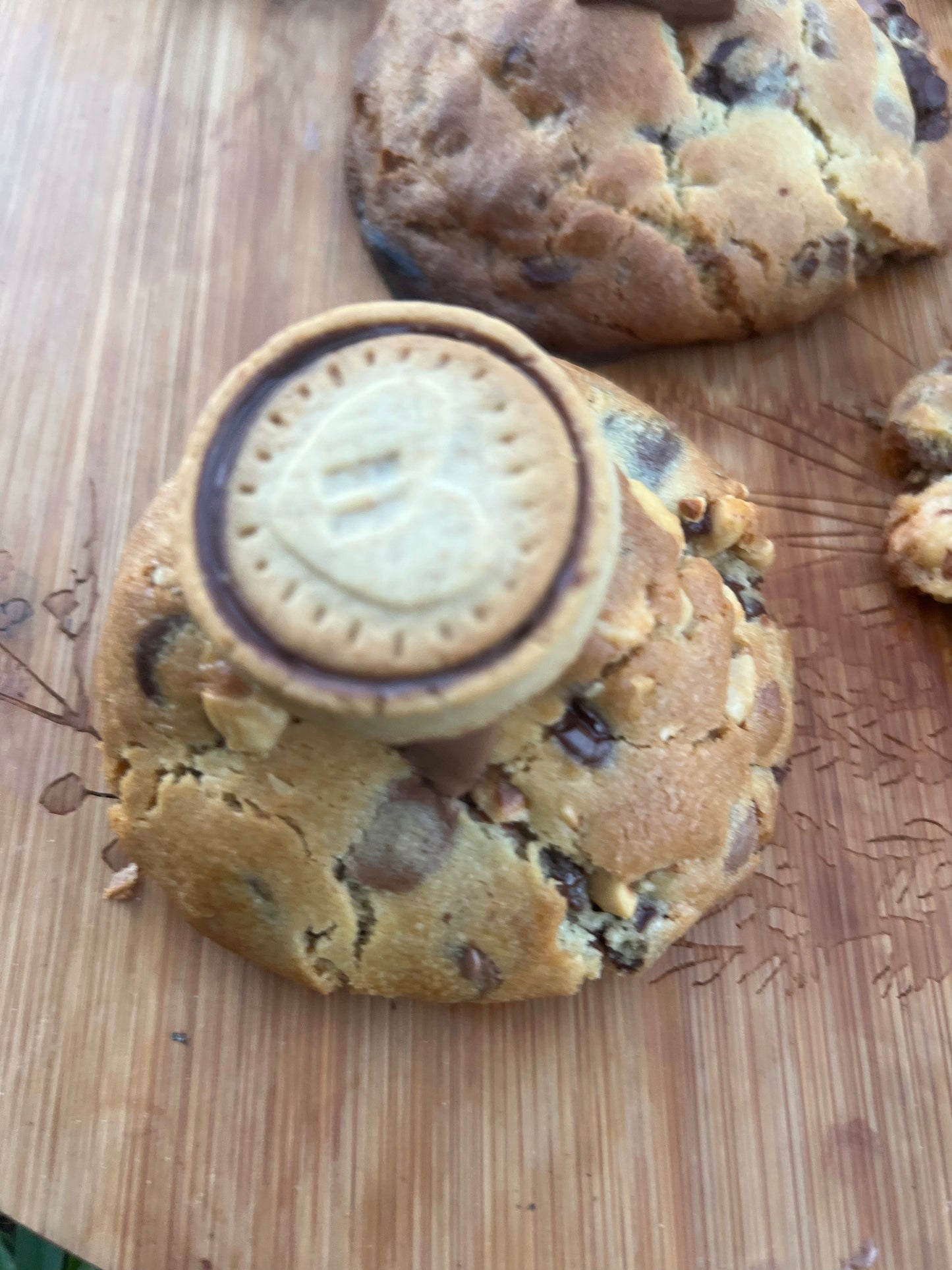 Galletas de chispas de chocolate y avellanas